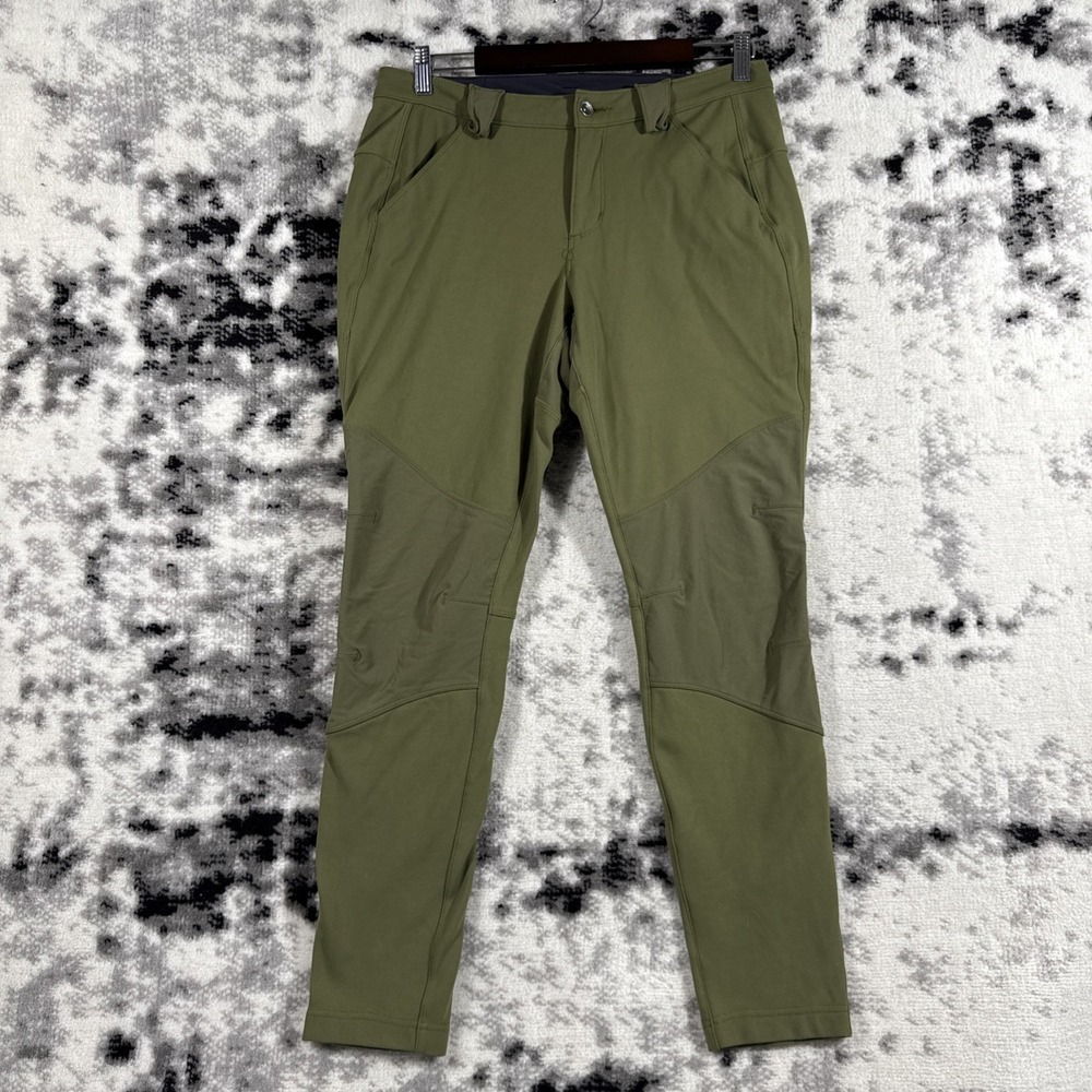 Duluth Trading Hardchore Tech Skinny Pants Womens 6 Green Stretch Garden Hike - Picture 1 of 13